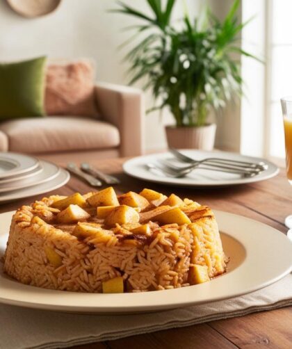 ryż na mleku zapiekany z jabłkami