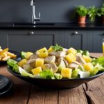 sałatka z kurczakiem i ananasem