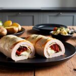 roladka z indyka z mozzarellą i suszonymi pomidorami