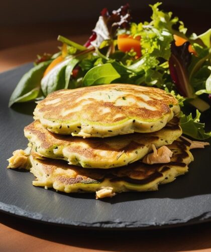 placki z kurczakiem i cukinią