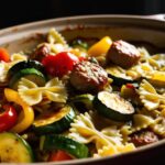 przepis na zapiekankę z makaronem i kiełbasą