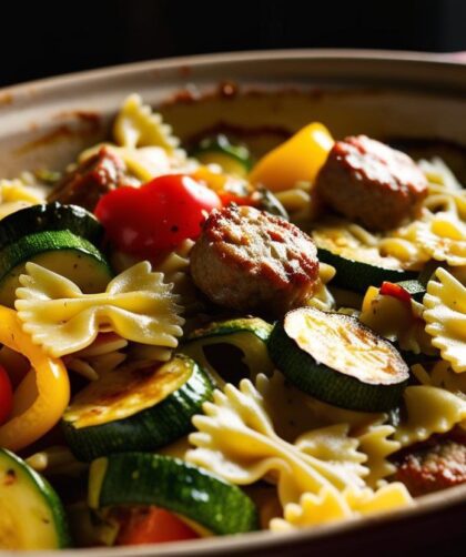 przepis na zapiekankę z makaronem i kiełbasą