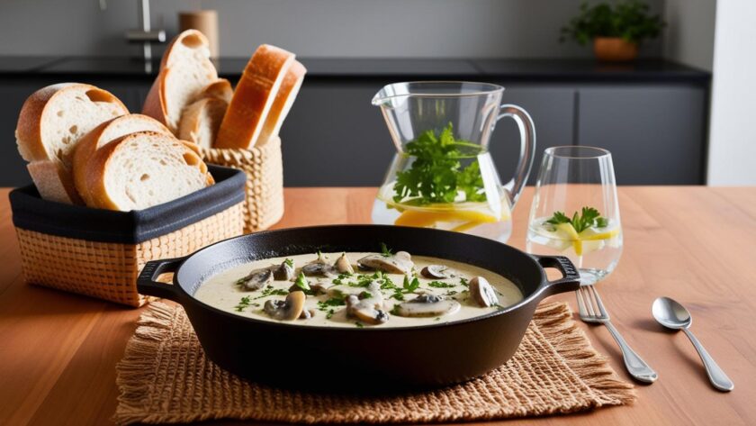 grzybki w śmietanie