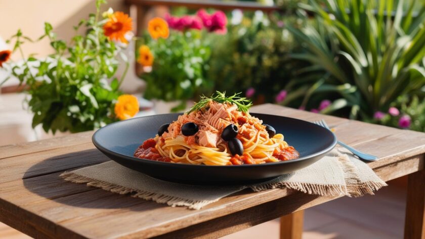 sos pomidorowy z tuńczykiem