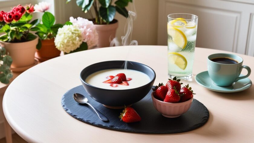 zupa mleczna z kaszą jaglaną